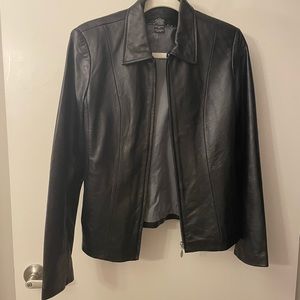 Vintage 90s Leather Jacket size S